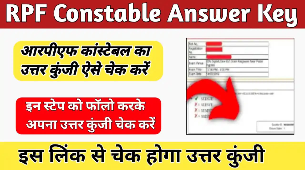 RPF Constable Answer Key 2025